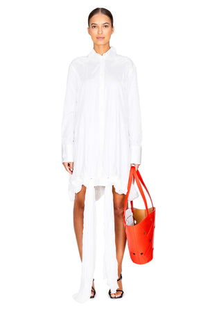 Loop Hem Shirt Dress