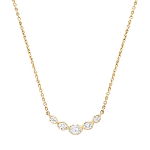 Oval Diamond Bib Necklace