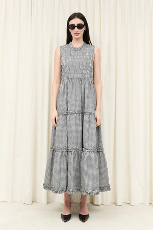 Scout Smocked Sleeveless Midi Dress