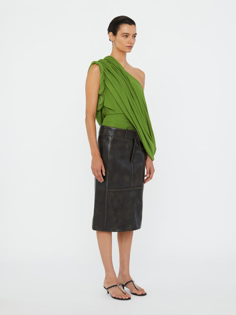 Aiba Draped Jersey Tee