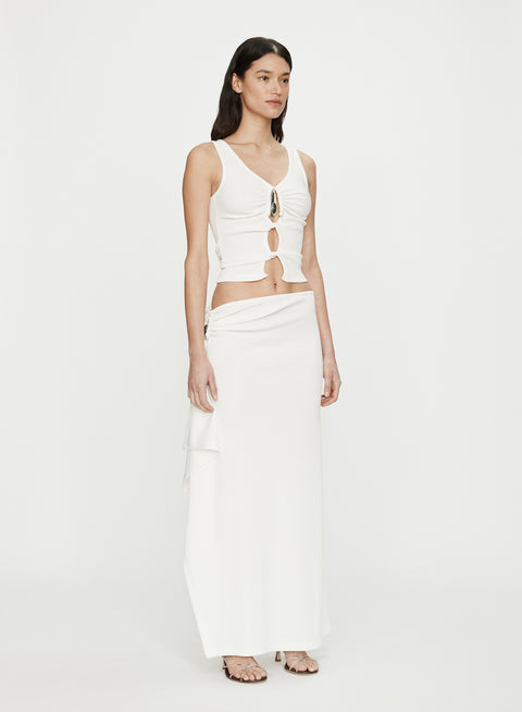 Crystal Pendant Open Twist Tank