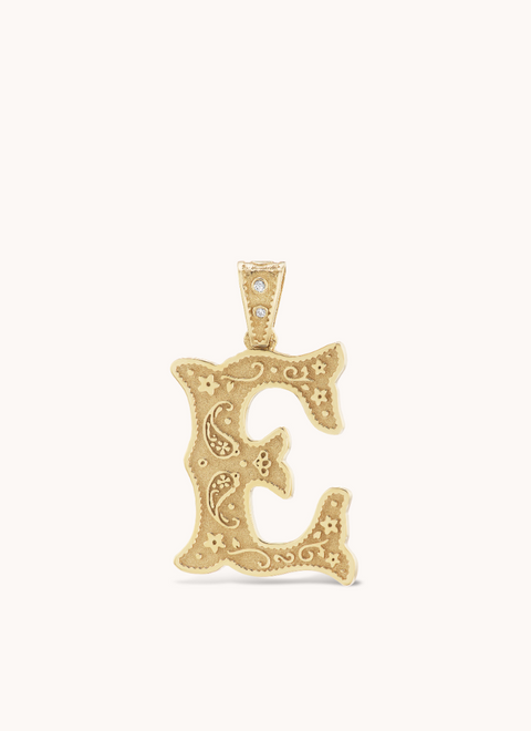 Small Southwestern "E" Charm
