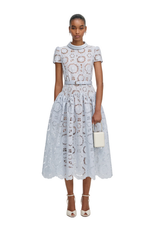 Floral Lace Midi Dress