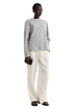 Slub Melange Jersey Long Sleeve