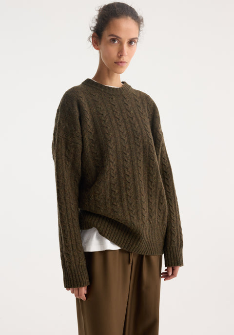 Wide Leg Silk Trousers