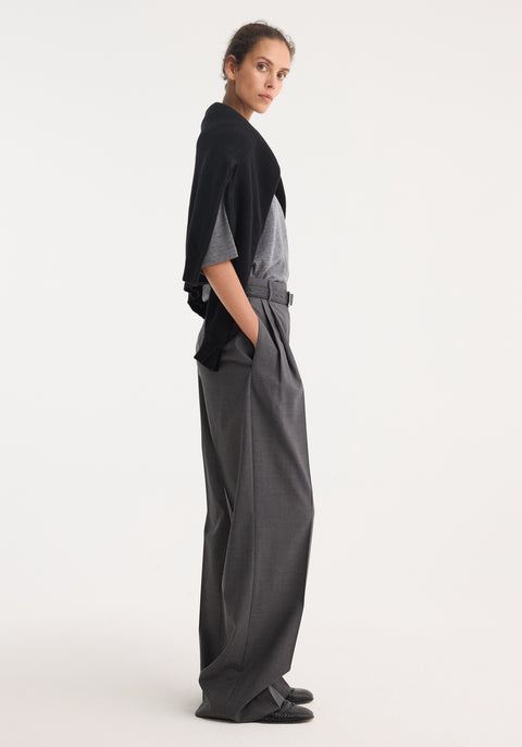 High-Waist Tailored Trousers