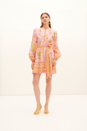 Ruella Button Mini Dress