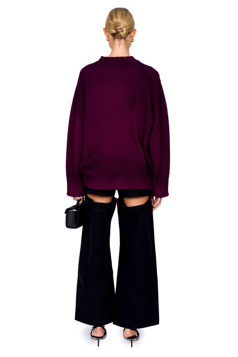 Denim Pant With Open Back Slits