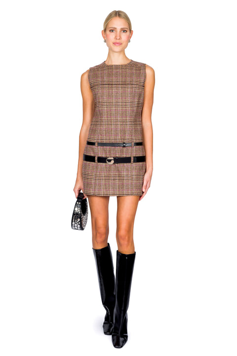Mini Belt Tailored Dress