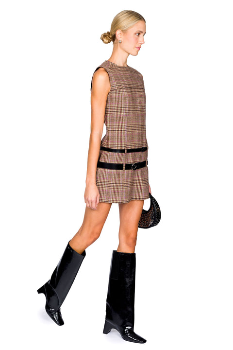 Mini Belt Tailored Dress