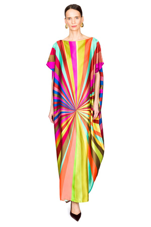 Printed Viscose Cocoon Dress