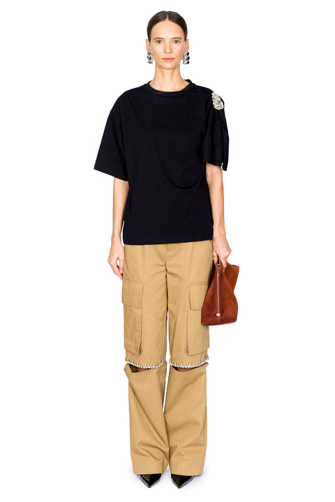 Crystal Slit Cargo Pant