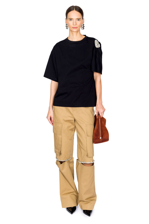 Crystal Slit Cargo Pant