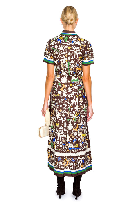 Maroc Short Sleeve Shirt Dress