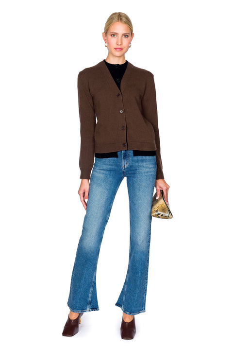 Contrast Layered Cardigan