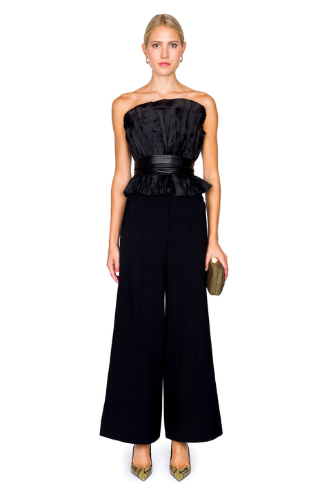 Senda Perenne Pleated Top With Belt