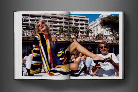 Inside page of the coffee table book "Eighties: David Bailey"