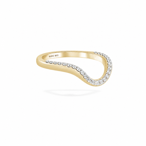 Halo Ring Half Pave