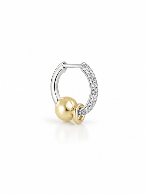 Piercing Small Line Pave Earring