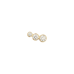 Croissant Trois Left Earring