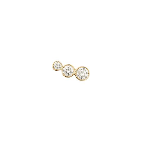 Croissant Trois Left Earring