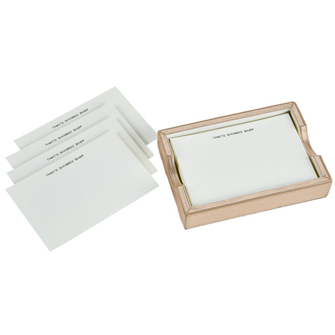 " That's Show Biz Baby" Gold Memo Tray