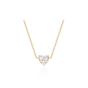 Full Cut Diamond Heart Choker Necklace