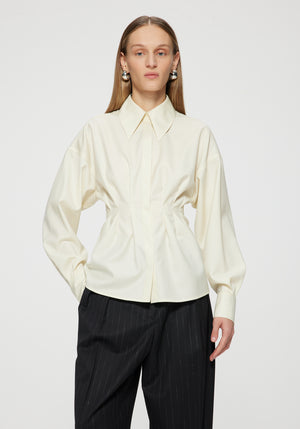 Sculptural Wool Blend Top