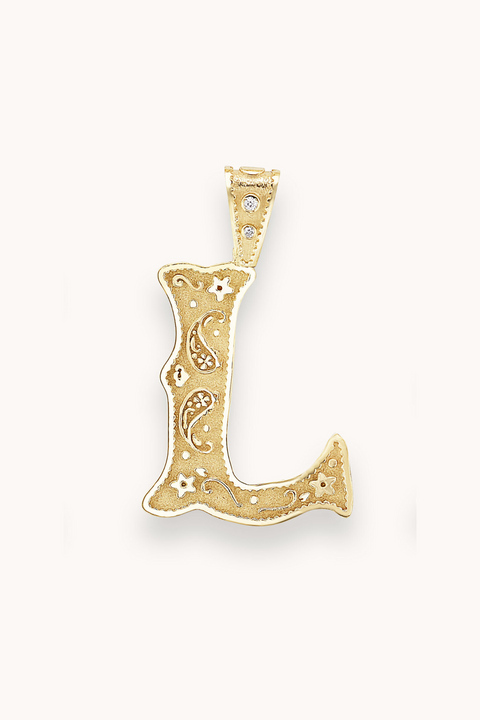 Large Southwestern Initial Charm, "L"