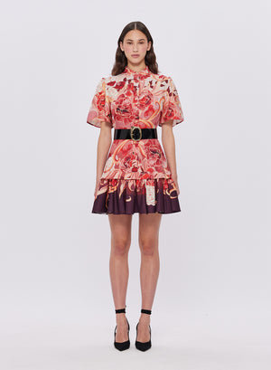 Beatrice Short Sleeve Mini Dress