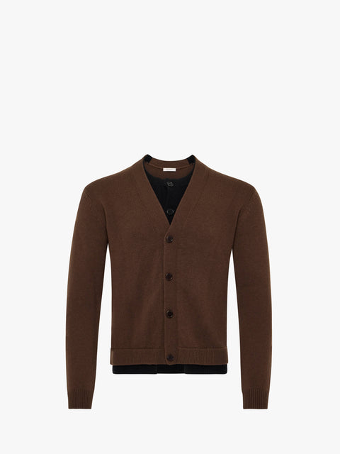 Contrast Layered Cardigan