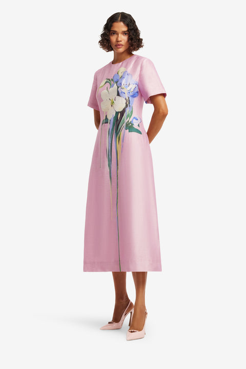 Caroline Short Sleeve Midi Dress