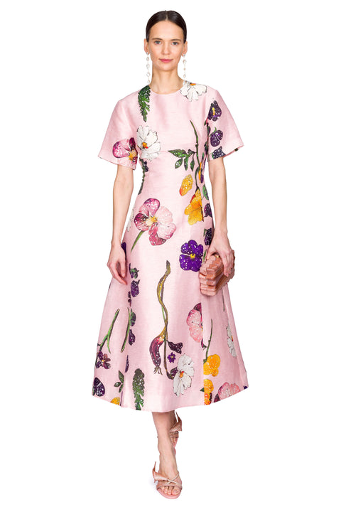 Caroline Short Sleeve Midi Dress