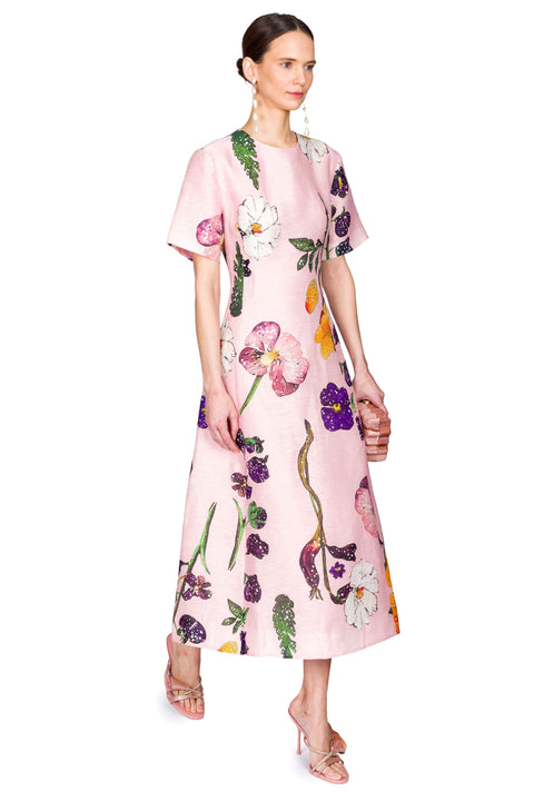 Caroline Short Sleeve Midi Dress