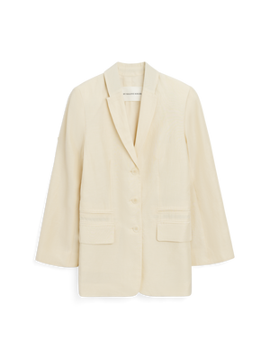 Ghost image of the porter blazer in ivory.