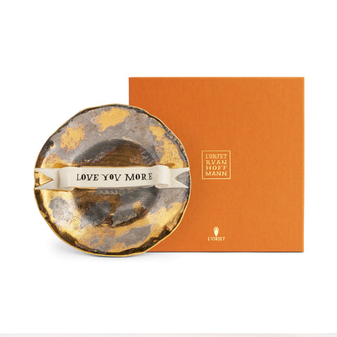 Ruan Hoffmann Plate With Ribbon - Love You More