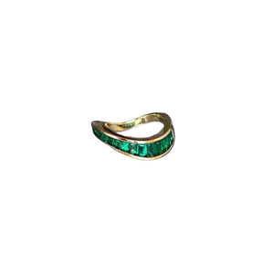 Waves Baguette Ring