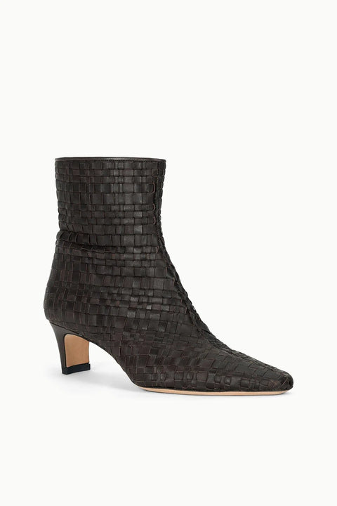 Wally Ankle Boot Espresso Woven