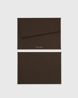 Alissa Bell x Market Blank Set of 4 Cards Saddle