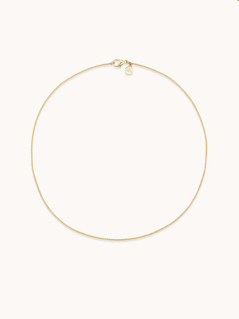 Small yellow gold wheat chain.