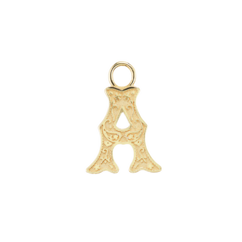 Southwestern "A" Initial Earring Charm