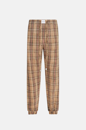 Plaid Track Pant