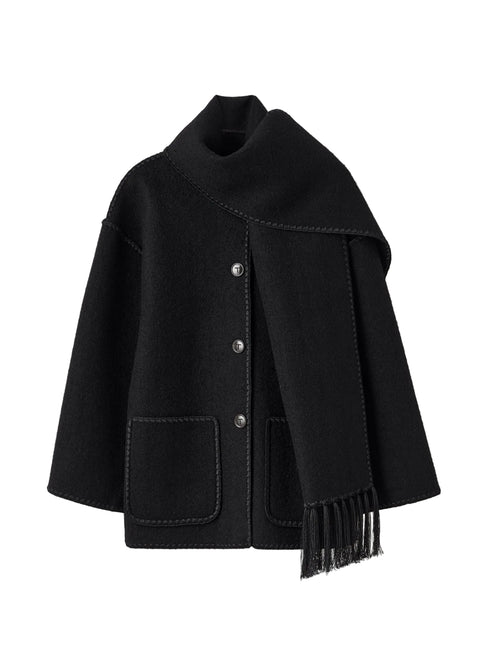 Embroidered Scarf Jacket
