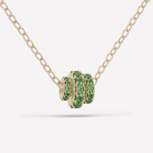 Vesta YG Emerald Necklace