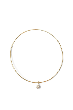 Round Pendant on Wire Choker