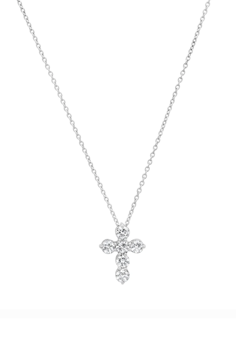 Alix Small Modern Cross Necklace