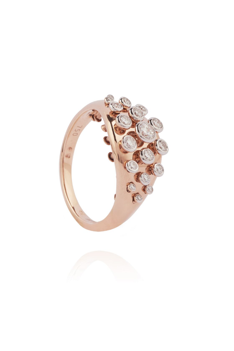 Diamond Queen Wave Ring