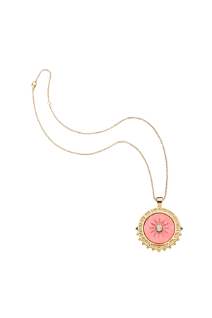 FOREVER La Vie En Soleil Carved Coral Stone Necklace