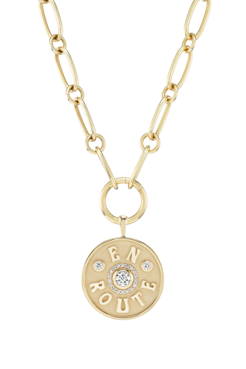 En Route White Diamond Charm