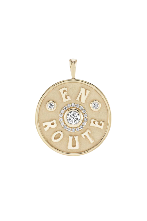En Route White Diamond Charm